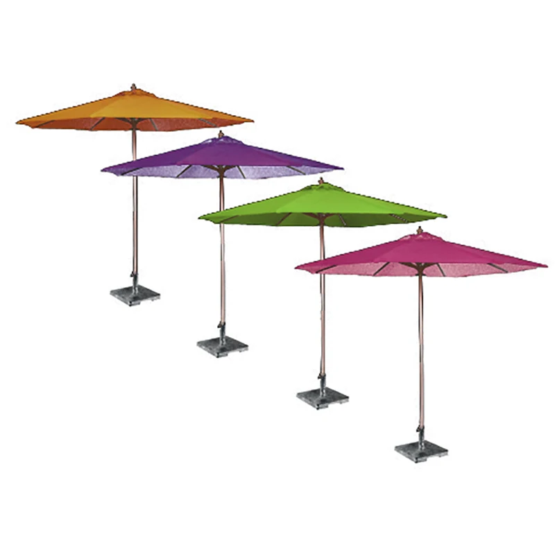 Waterproof Outdoor Patio Garden Used Bamboo Frame Sun Parasol Beach