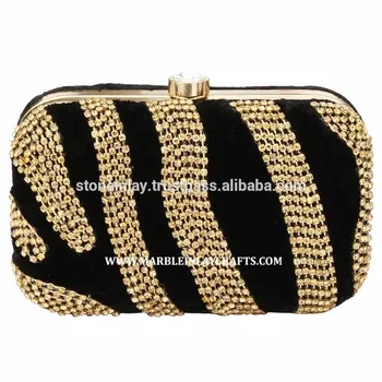 indian gold clutch bag