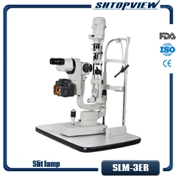SLM-3ER high quality 5 magnifications digital slit lamp microscope tower style Galileo Parallel