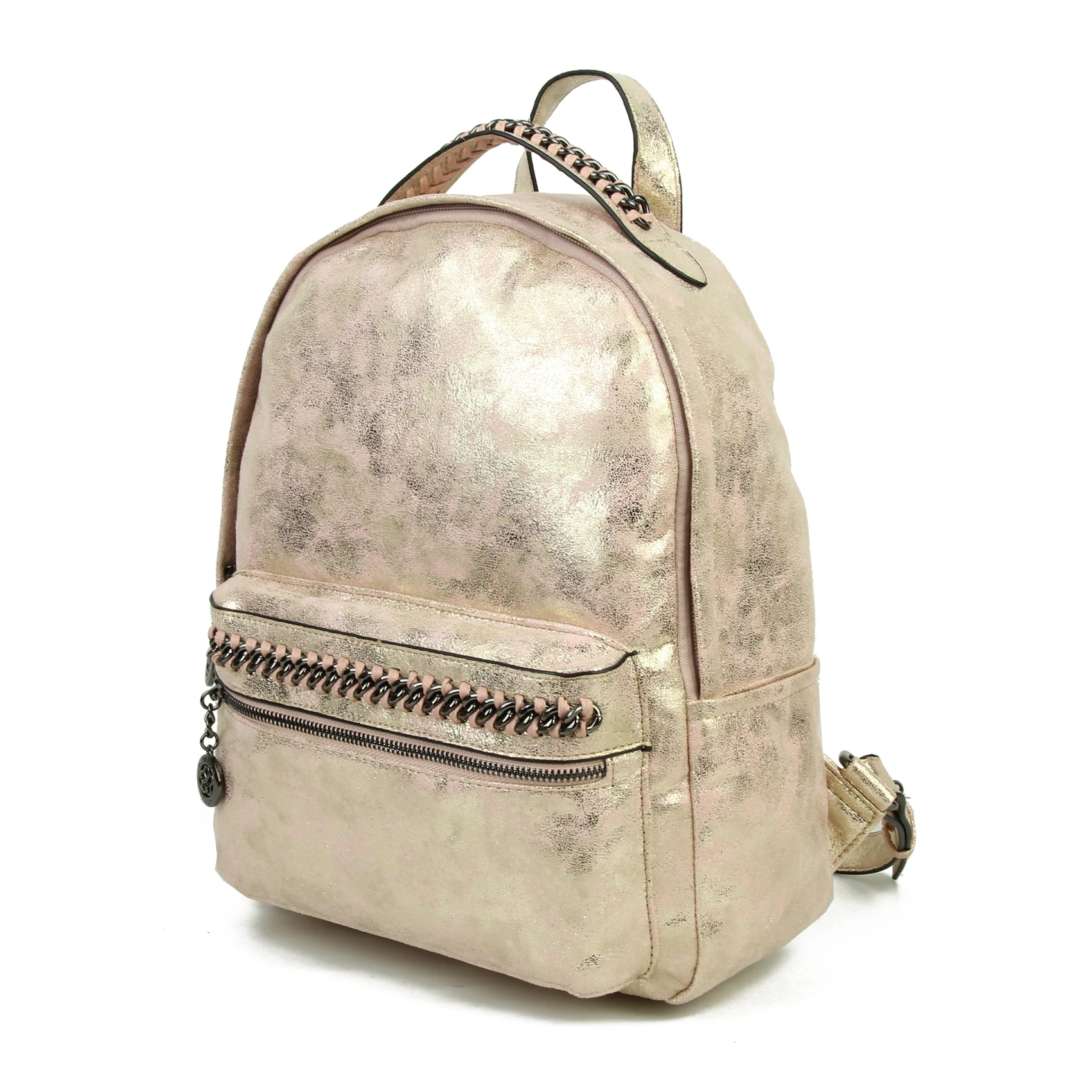 Details About S Shiny Backpack Rucksack Bag School College Las Glossy Small Travel Bags