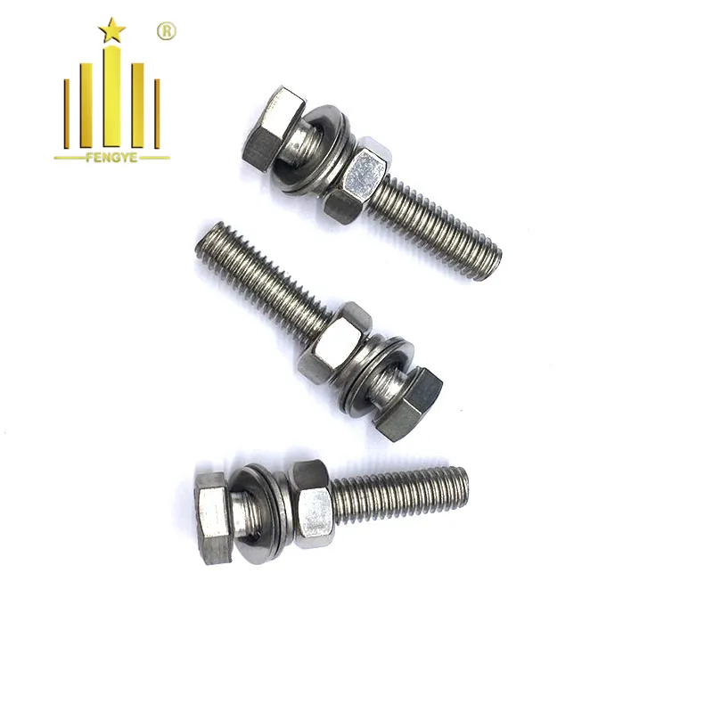 Low Price 304 316 Stainless Steel Hex Bolt With Washer Attached Buy