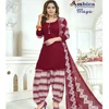 Red Indian Designer Ethnic New Cotton Salwar Kameez For Women