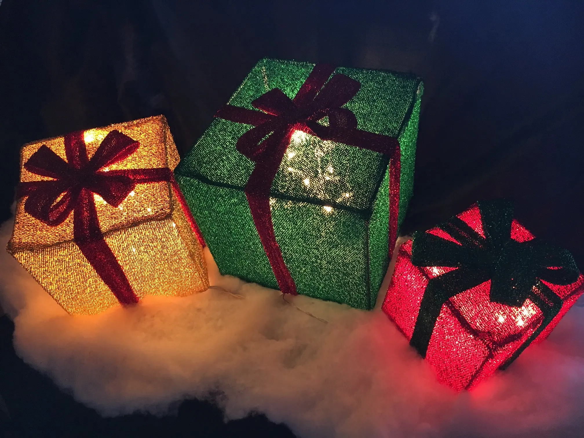 Outdoor Christmas Gift Bo Find Get Quotations 3pc Lighted Tinsel Christmas Gift Bo Presents Outdoor Decor