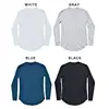 2019 Brand new Quality Latest Style Men's Casual Basic T Shirt Crew Neck Long Sleeve Slim Fit Muscle Tee