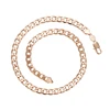 42148 Xuping fashion jewelry simple design rose gold plated chain necklace