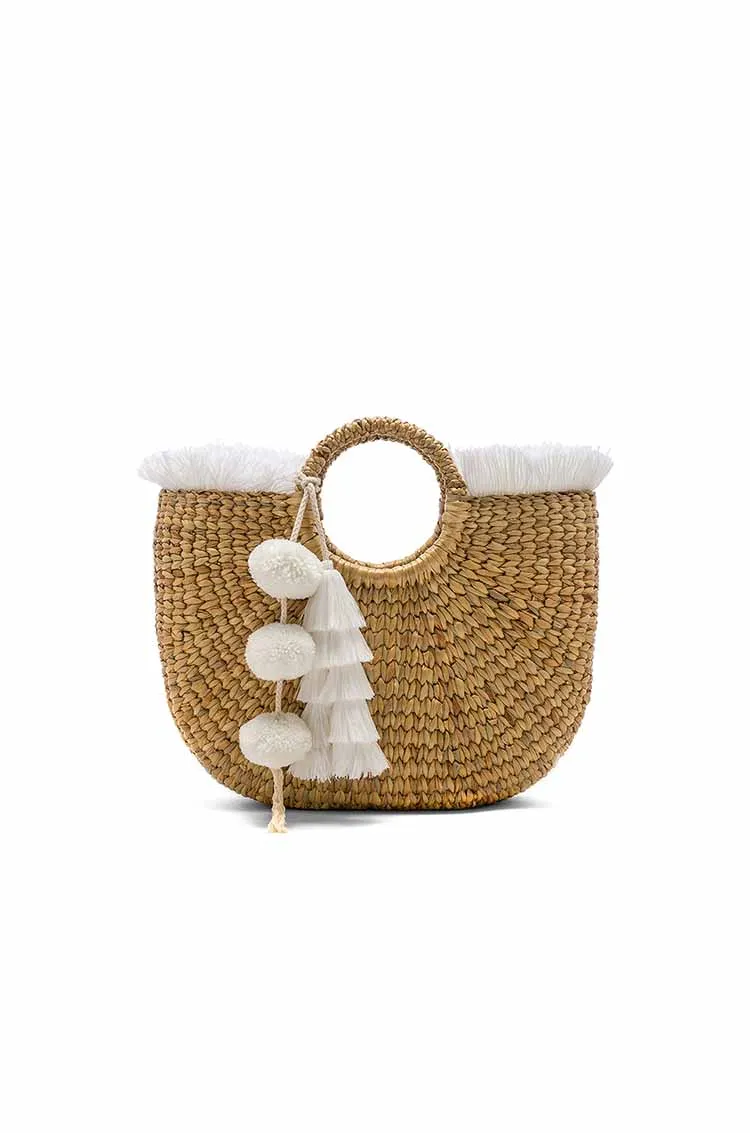 Natural Straw Bag Tropical Straw Bag India Chic & Elegant 100 Natural