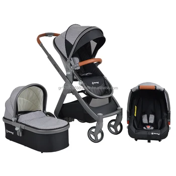 silver baby stroller