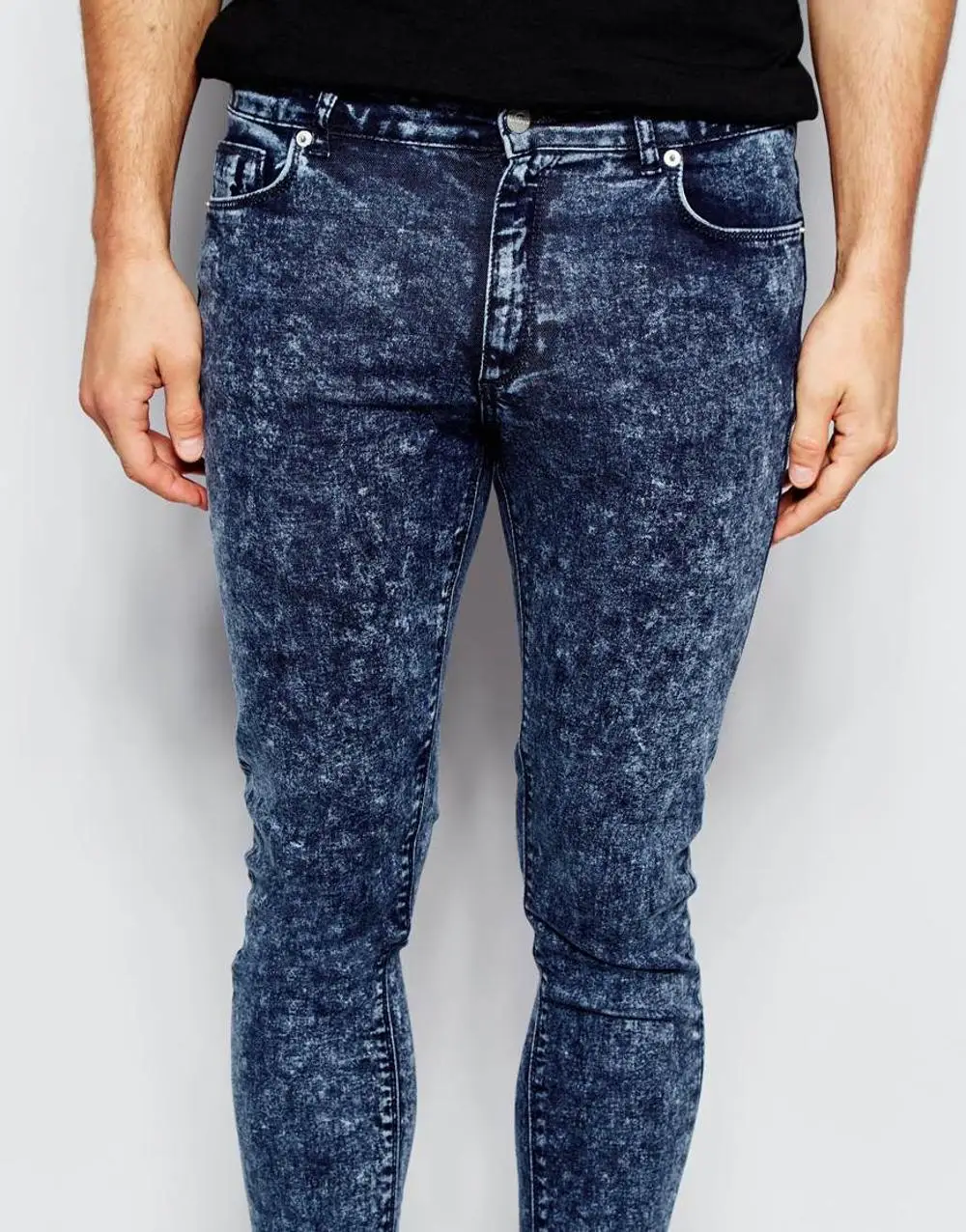 washed blue denim jeans