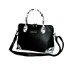Elegant Snake Embossing Trim Handbag with Strap