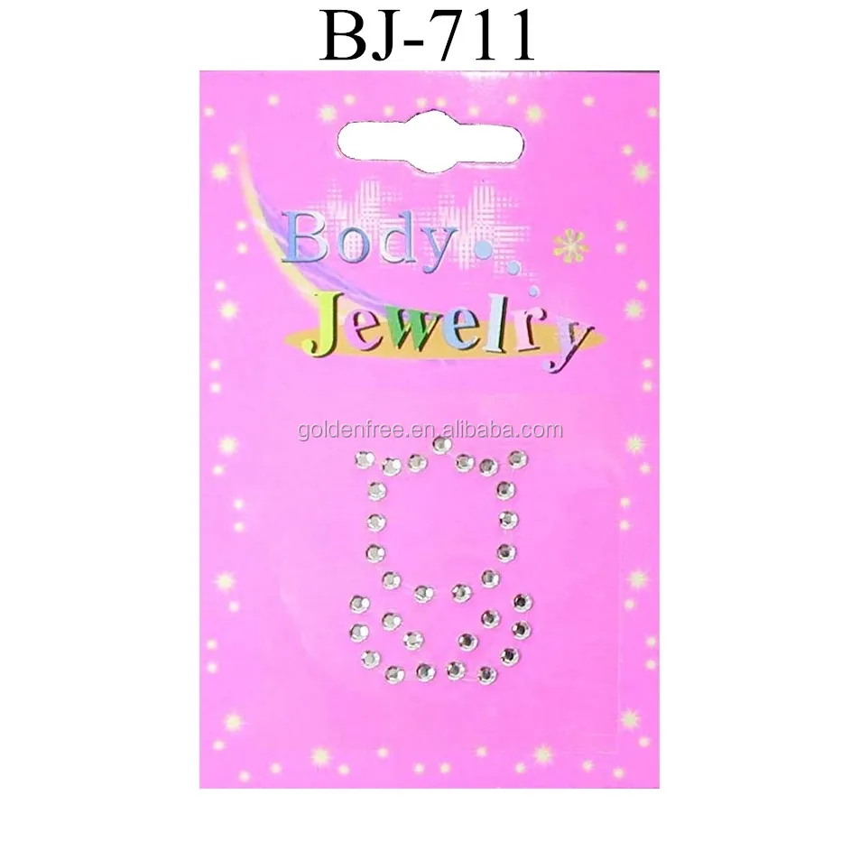 Self Adhesive Rhinestone Face Body Jewel Gem Crystal Bling Jewelry