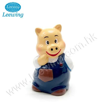 Cutie Vinyl Kartun Tersenyum Hewan Ternak Babi Menyimpan Uang Box