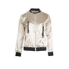 Crew neck regular style women's bomber jacket