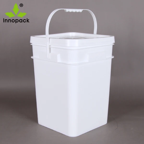 Rectangular 30 Liter 8.5 Gallon Square Plastic Bucket With Lid - Buy 8. ...