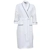 100% organic cotton luxury hotel waffle bathrobe kimono white waffle bathrobes