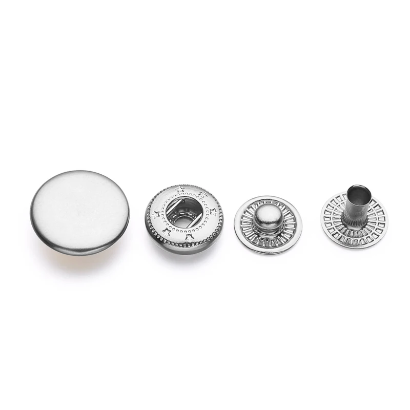 12mm 15mm 17mm 18mm Garment Snap Fasteners Clothing Press Snap Button ...