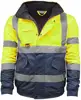 Mens hard work Waterproof/Security Jacket Hi Visibility Work Wear Hi Standard