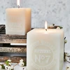 Square shape pillar candles scented