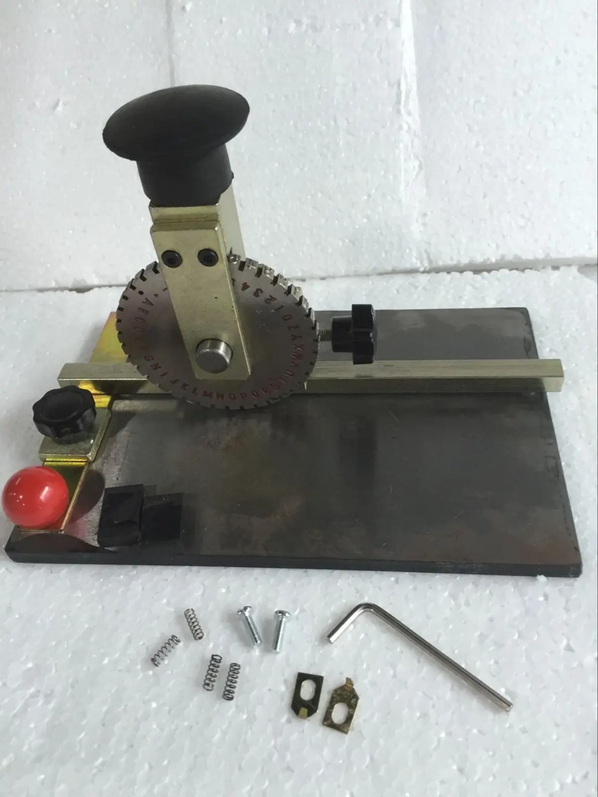 Buy Manual Metal Deboss Embossing Machine Embosser Dog Tag Metal