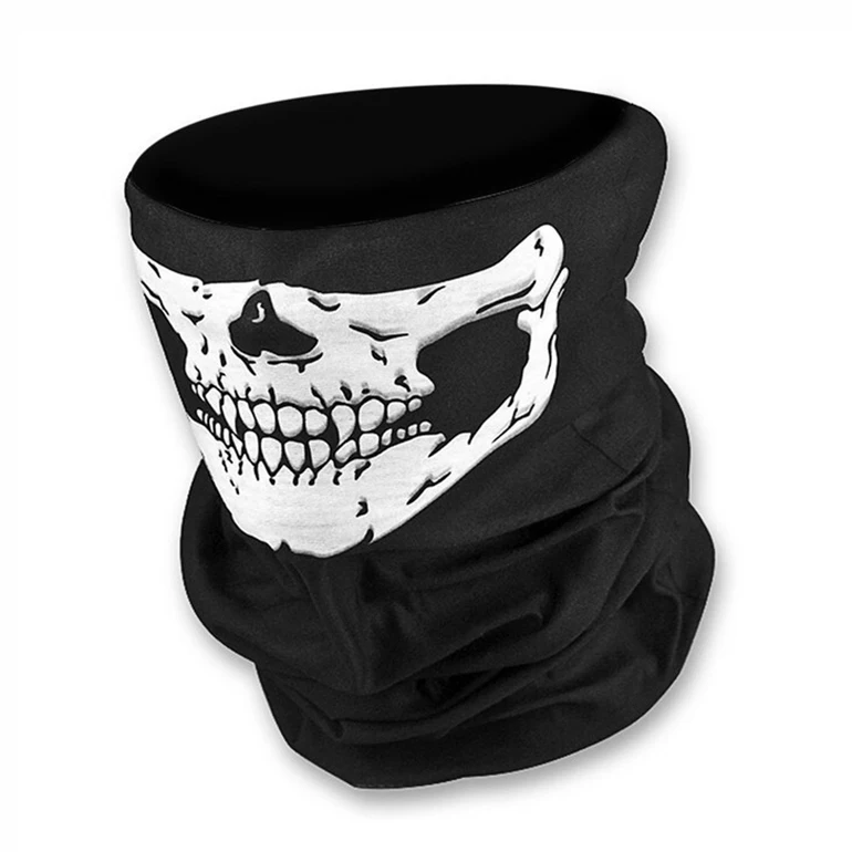 Skull Face Mask Bandana Cool Seamless Black Skull Bandana Buy Black