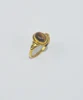 Elegant Fashion Tiger Eye 925 Solid Sterling Silver 24k Gold Overlay Jewellery Ring