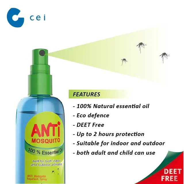 Mosquito Body Spray With Catnip Peppermint Lavender Eucalyptus Essential Oil Pest Repeller