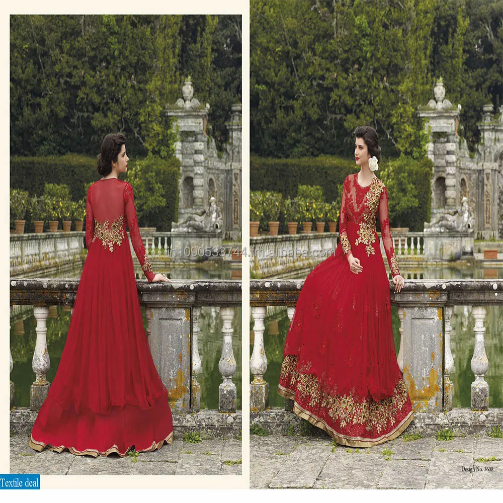 Vb Beautiful Lehenga Embellished Bridal Dress Designer Red Indian