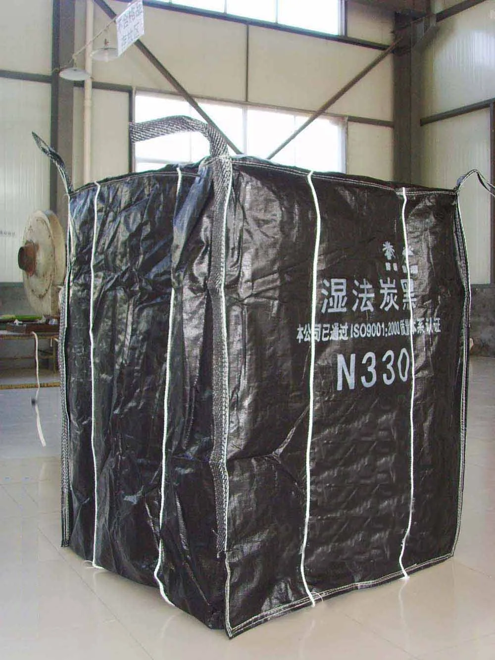 Bolsa Grande De 1000kg Del Fibc Contenedor Negro Con Pico De Llenado 