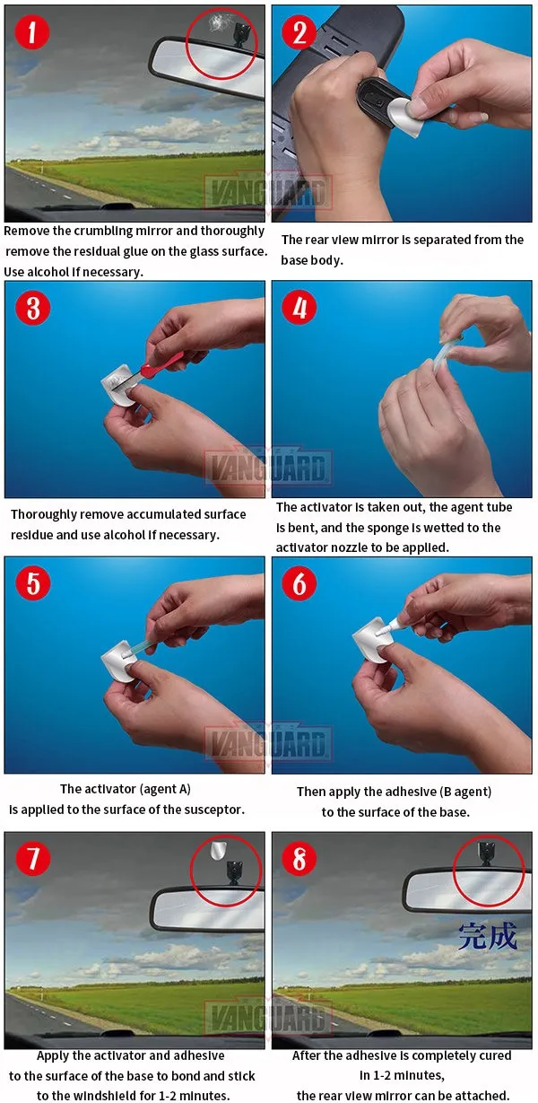 Fast Dry Rearview Mirror Adhesive For Auto Car Buy Auto Car Truck