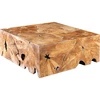 Teak Slice Coffee Table Rectangle, Teak Slice Coffee Table Square