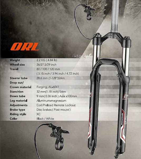 High Quality Dnm Alloy Black Xc Mountain Bicycle 120mm Travel 27.5 Front Suspension Fork Buy