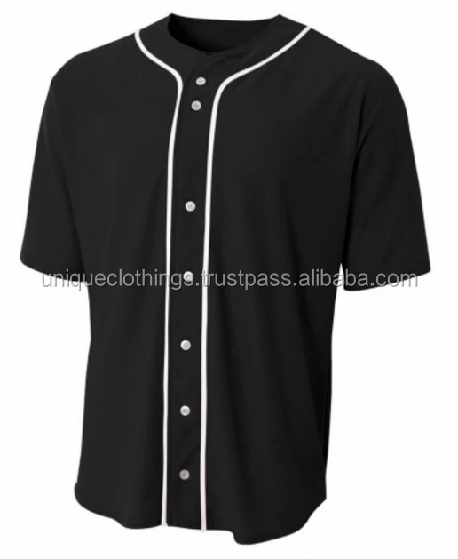 custom button down baseball jerseys