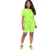 2 Piece Sets Sexy Short Set Sleeve Top Shorts Track Suit Women Tracksuit Casual Outfits Sweatsuit Y11886