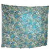 Indian Kantha Embroidered Floral and Vintage Printed Bed spread Quilts