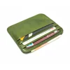 high quality thin minimalist pu leather credit card holder for women