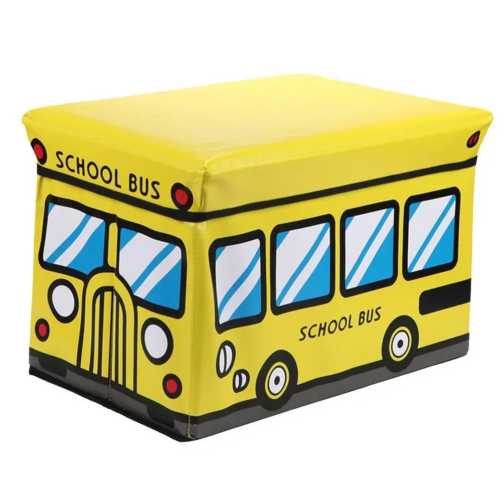 Короб для хранения школьный автобус желтый