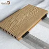 Durable 3D embossing wood plastic composite timber wpc decking