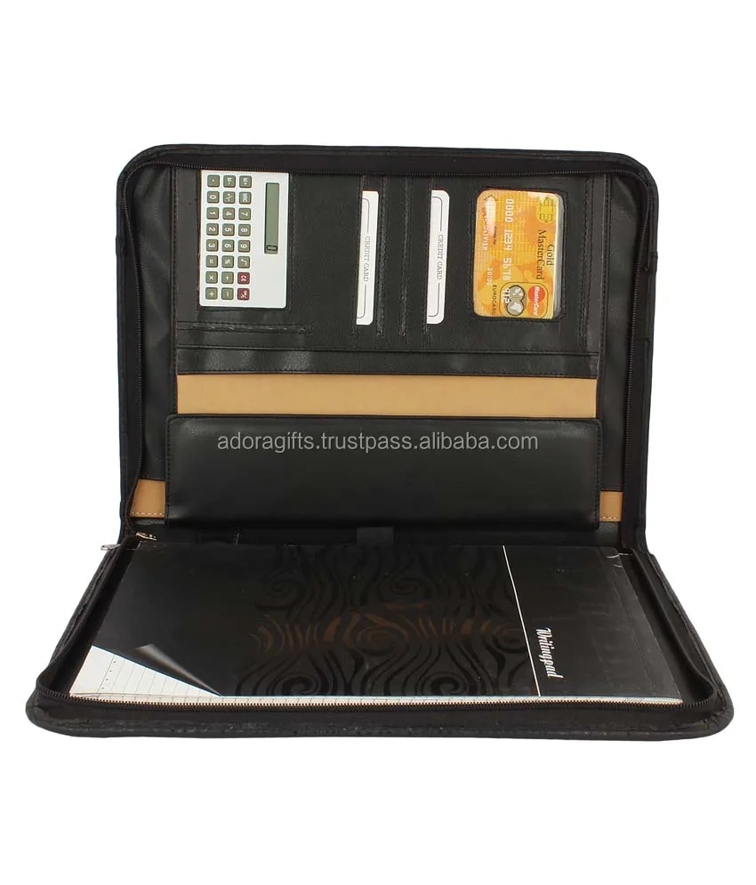 Leather Portfolio Bags / Handmade Leather Accordion File Folders / A5