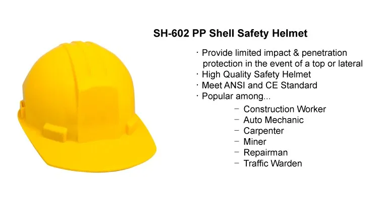odm oem hard hats PP shell custom safety helmet