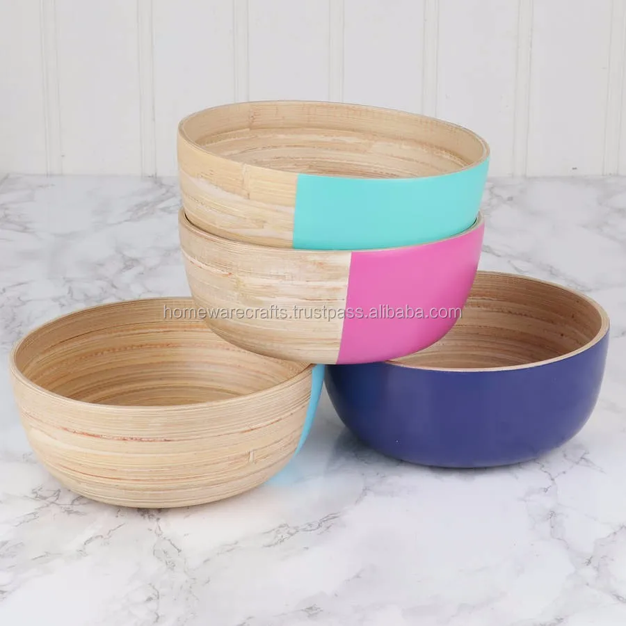 Best Choice Ecofriendly Healthcare Organic Spun Bamboo Bowls Safe For