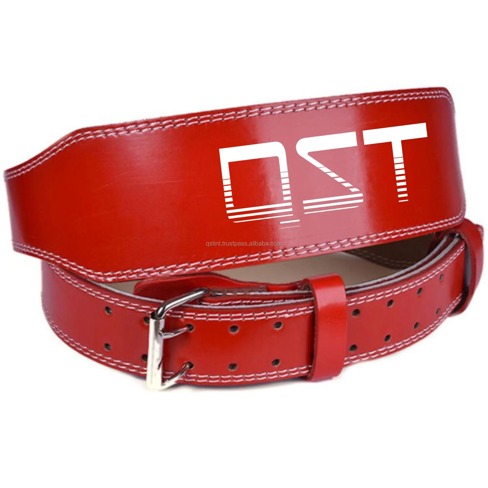 Weightlifting Belt Leather Sports Protective 7mm Thickness Padded Back