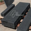 Flamed block steps 100x12x12cm deep black basalt