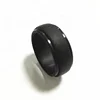High quality popular flexible OEM logo custom design eco friendly men silicone wedding ring