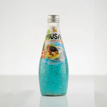 バジルシードドリンクジュースカクテルガラスボトル 290 ミリリットル Musa ブランド Buy バジルシード バジルジュース Musa Product On Alibaba Com