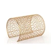 Fine Jewelry 14 Kt Solid Rose Gold Curb Broad Luxury Dubai Cuff Bracelet Women'S Bangle