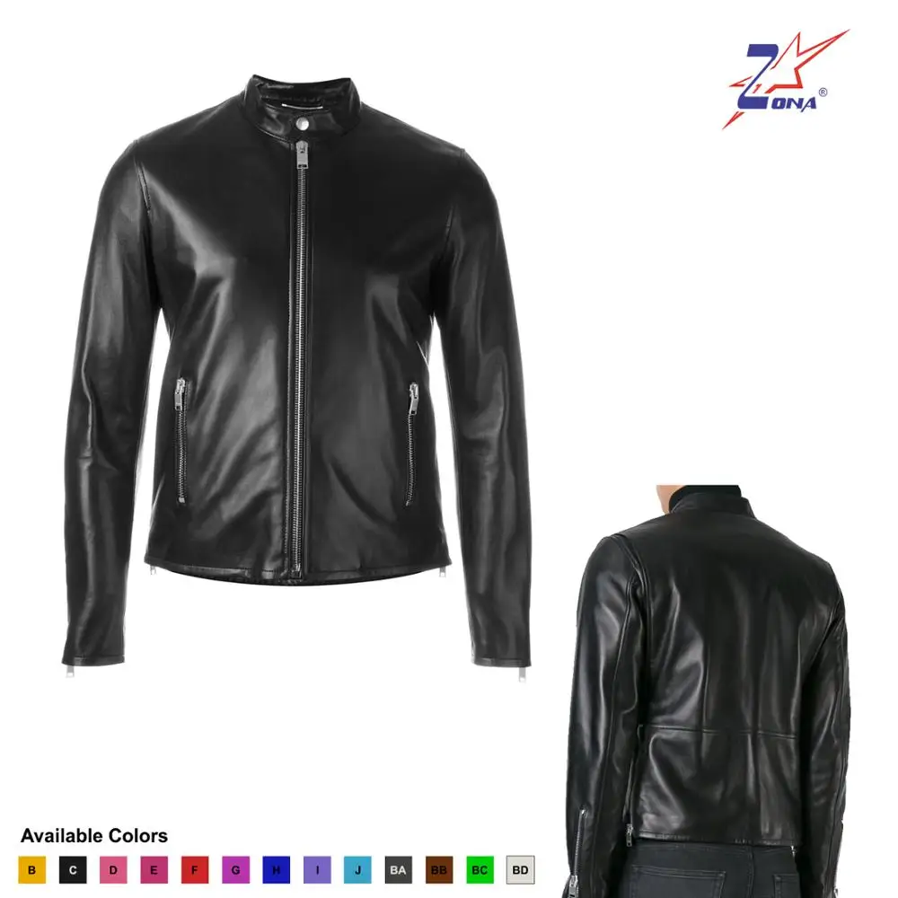 Sheep Leather Men Jacket With Your Own Private Label Logo Design