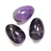 Natural carved and polished amethyst massage egg stone eggs
