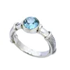 best selling everlasting continuing for ever blue topaz 925 silver ring gemstone ring