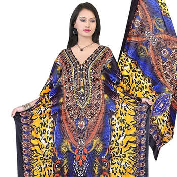 Premium Quality Luxury African Printed Kaftan Dress - Buy Kaftan Dress ...