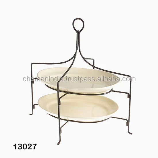 3 Tiered Wrought Iron Plate Stand Buy 3 Tiered Wrought Iron Plate