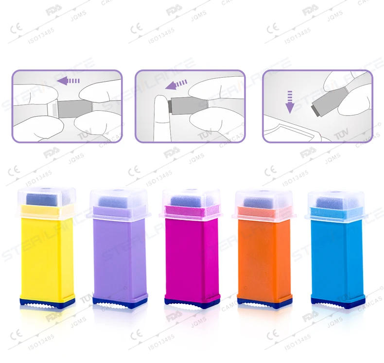 Sterilance Spring Loaded Safety Lancet 21 G,1.8 Mm,Press Buy Spring